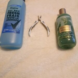 Degree Cool Rush Body Wash, Eucalyptus Spearmint Foam Bath, Cuticle Cutter New!